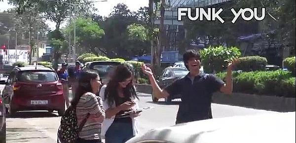  Girl Asking For Dick Size from Strangers! Funk You (Prank in India)